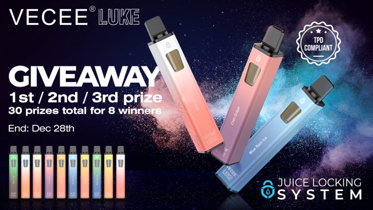 Vecee Luke Puffs Disposable Vape Giveaway My Vape Review