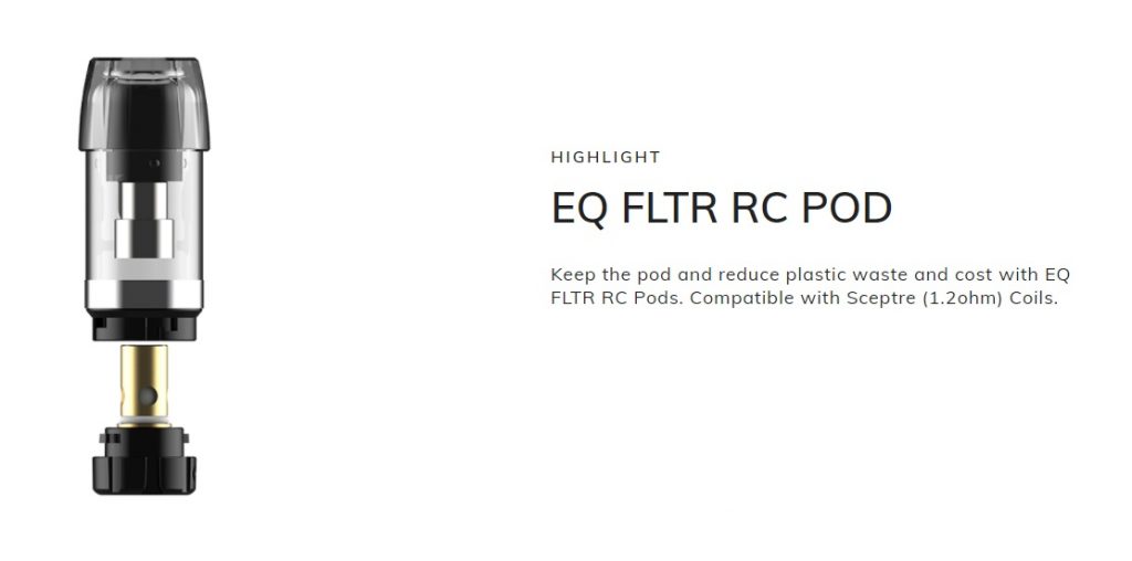Heben Sie den EQ FLTR RC-Pod hervor