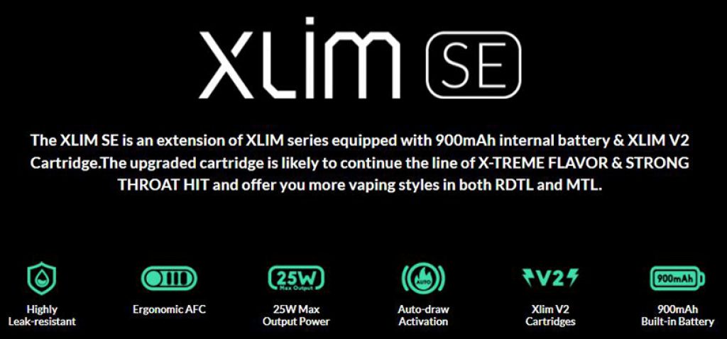 OXVA Xlim SE Kit Features