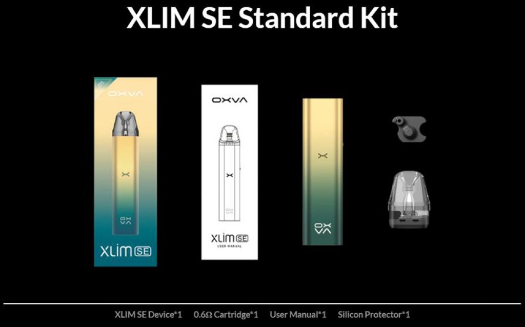 Elenco dei pacchetti del kit OXVA Xlim SE