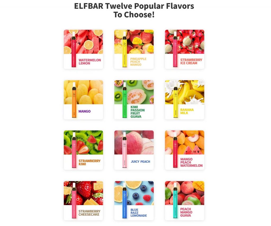 elf bar t600 flavors