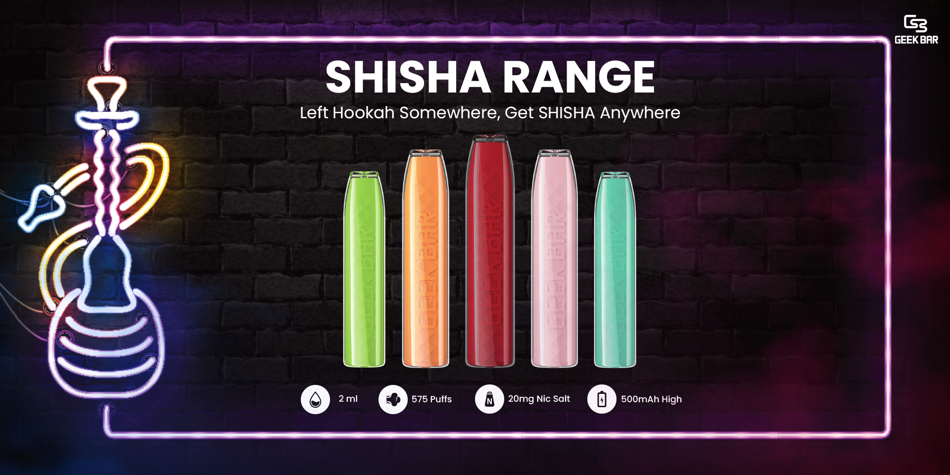 Geek Bar Shisha disposable vape