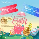 12% off Sitewide for Easter Day & 15% off for Disposable Kit – Vapesourcing Deal