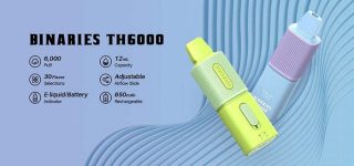 Best Price $7.88 for HorizonTech Binaries TH6000 Disposable Vape (5%, 6000 Puffs)