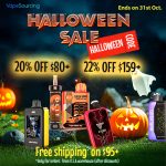 Best Offer Halloween Vape Sale: 20% off $80+, 22% off $159+