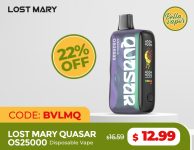 Pay Just $12.99 for Lost Mary Quasar OS25000 Disposable Vape– Exclusive Lost Mary Offer!