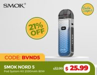 Now Pay $25.99 for SMOK Nord 5 Pod System Kit 2000mAh 80W