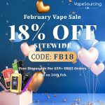 18% OFF Sitewide For February Vape Sale