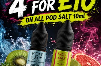 4 For £10 | Pod Salt 10ml Nicotine Salt E-liquid
