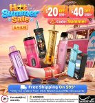 2026 Hot Summer Sale | $20 OFF $99, $40 OFF $169 – Vapesourcing Coupon