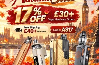 Autumn Vape Sale: 17% OFF ￡30+ Vape Hardware Orders