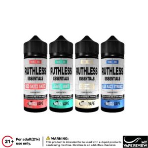 Best Offer £8.99 for Ruthless Essentials Shortfill E-liquid 100ml (60VG/40PG) 3 ruthless essentials shortfill