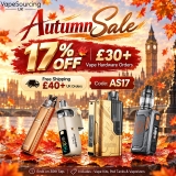 Autumn Vape Sale: 17% OFF ￡30+ Vape Hardware Orders