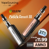 Eleaf iStick Amnis 3 Vape Mod Kit 900mAh 20W – £11.99