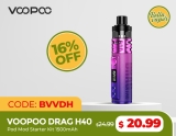 Now Pay $20.99 for VOOPOO Drag H40 Pod Mod Starter Kit 1500mAh