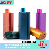 Best Price 20% off ($17.6) for Funky Republic Ti7000 Disposable 7000 Puffs – Joyetech USA Deal
