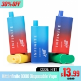 NOW Pay $13.99(30% off) for Hitt Infinite 8000 Disposable Vape – Joyetech USA