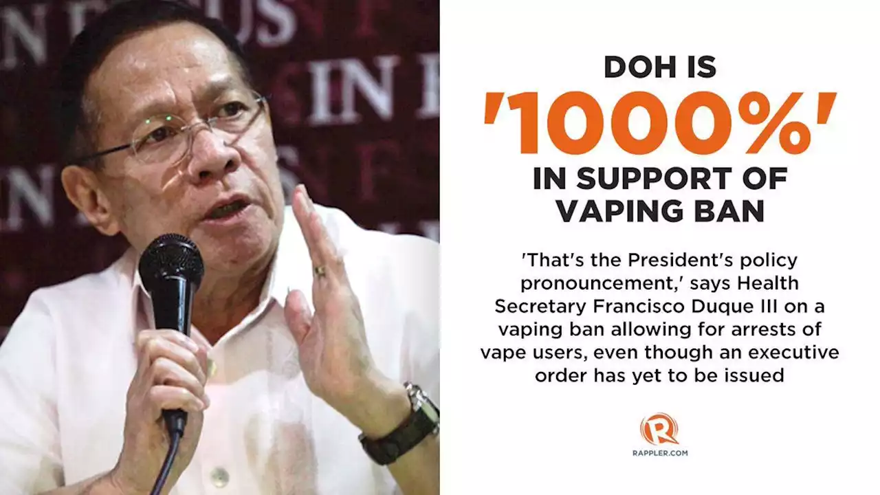 The DOH Is Committed to Enforcing Vape Bill to Protect the Public from ...