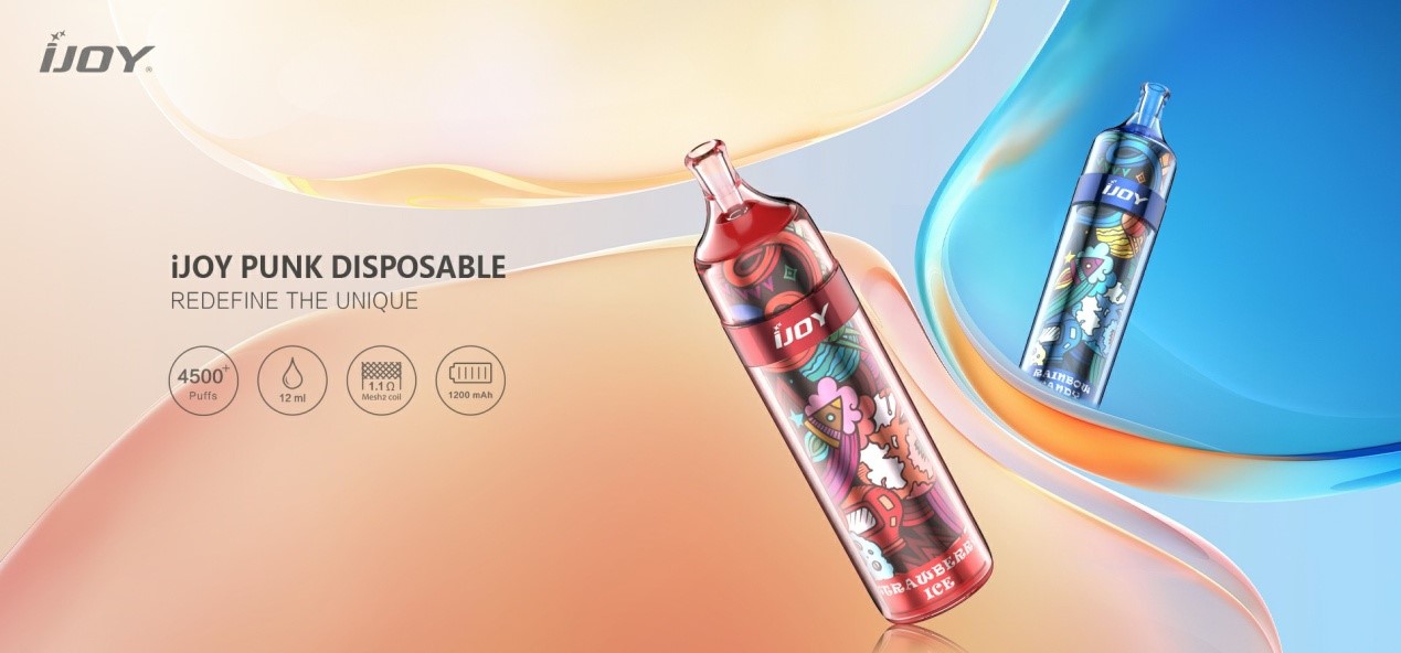 New Product Release, iJOY PUNK, The First Disposable Device of Famous Brand  iJOY