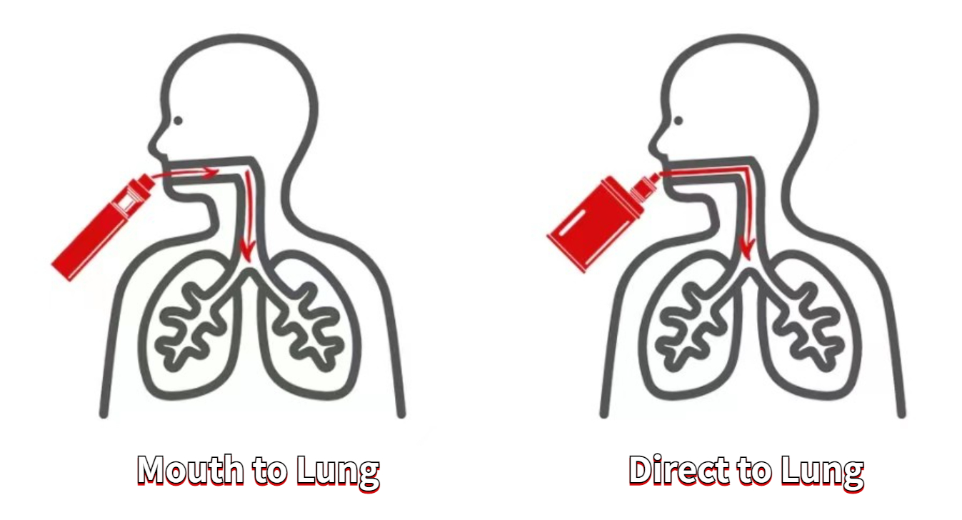 口から肺へ vs 肺へ直接