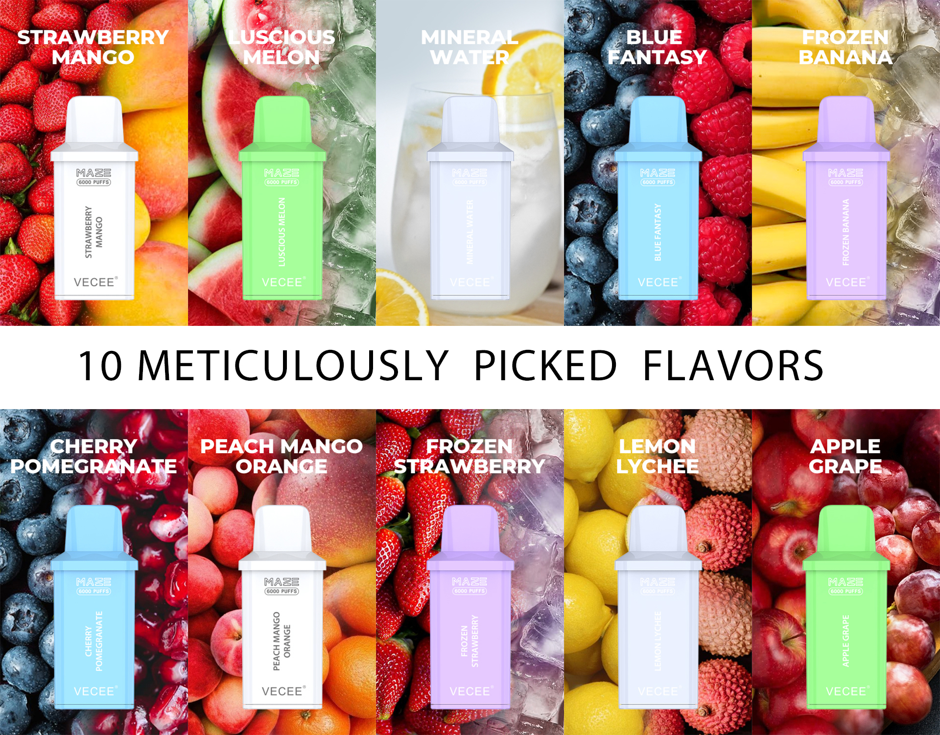 vecee maze flavors