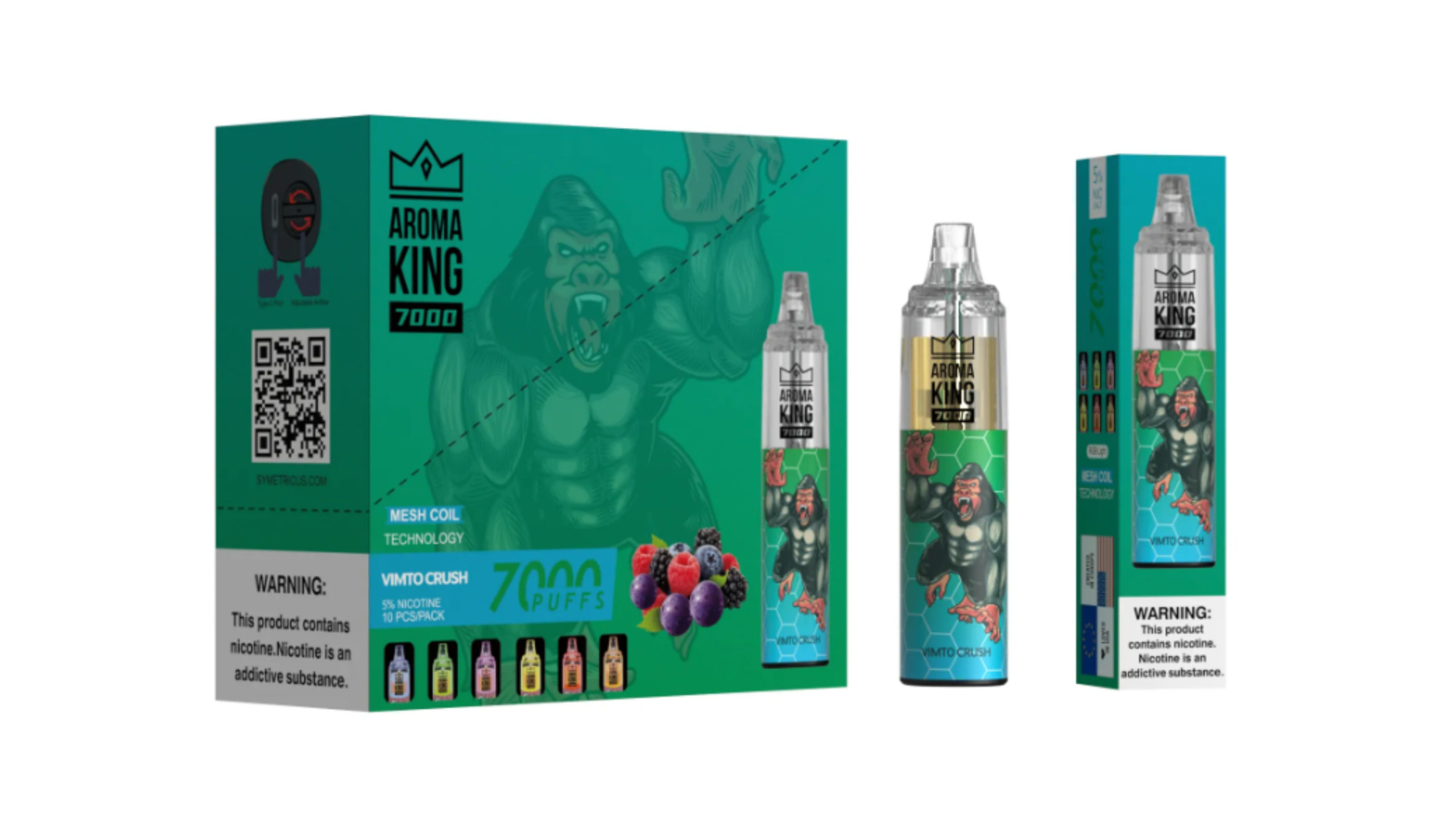 Vape descartável Aroma King 7000 Puffs