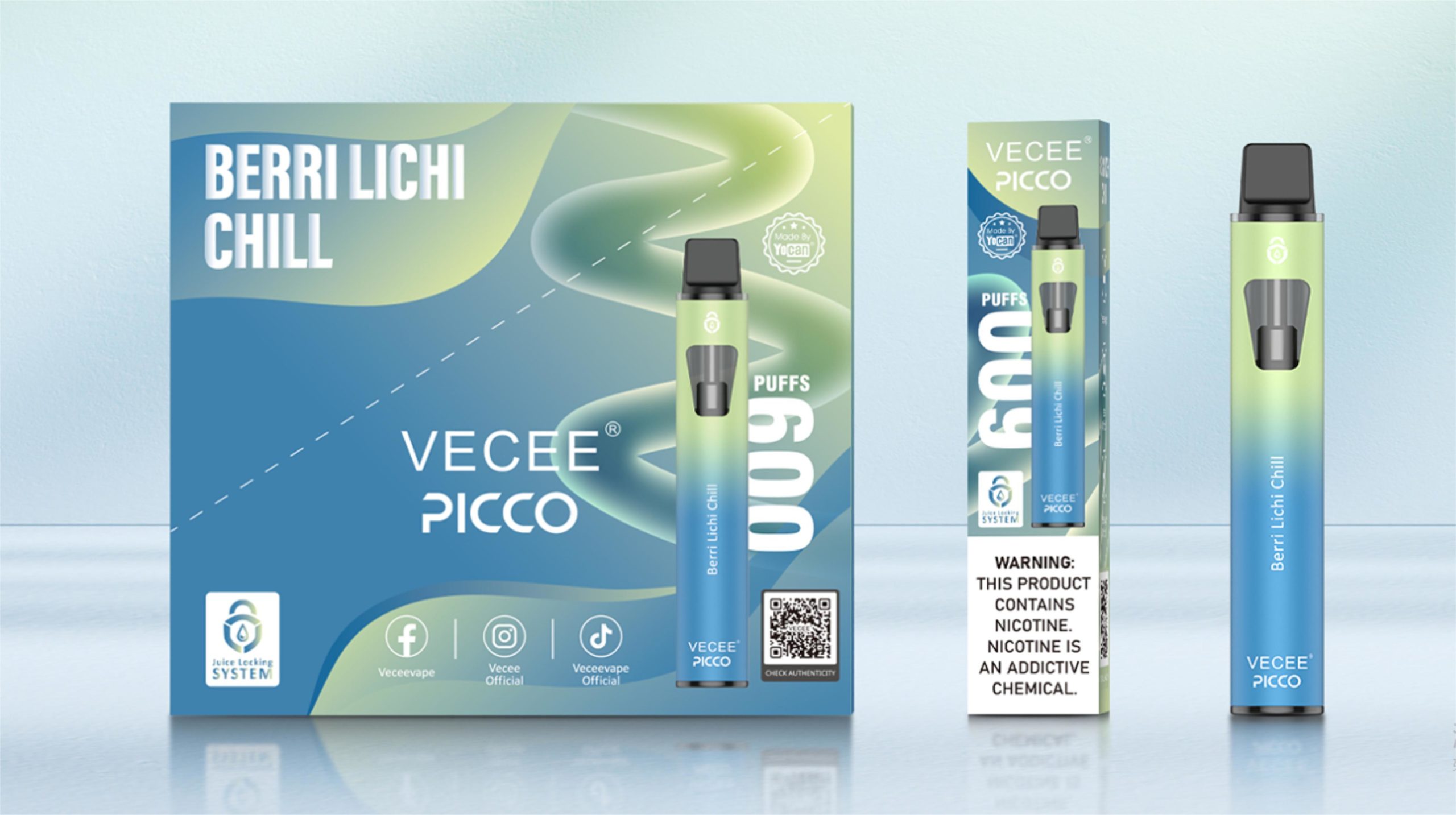 VECEE PICCO vienreizējās lietošanas Vape-4