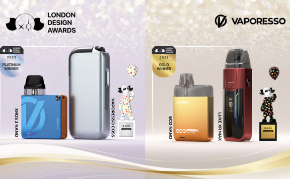 London Design Awards; Вапорессо; Vaporesso Coss; Vaporesso Eco Nano; Vaporesso XROS 3 Nano; Vaporesso LUXE XR макс