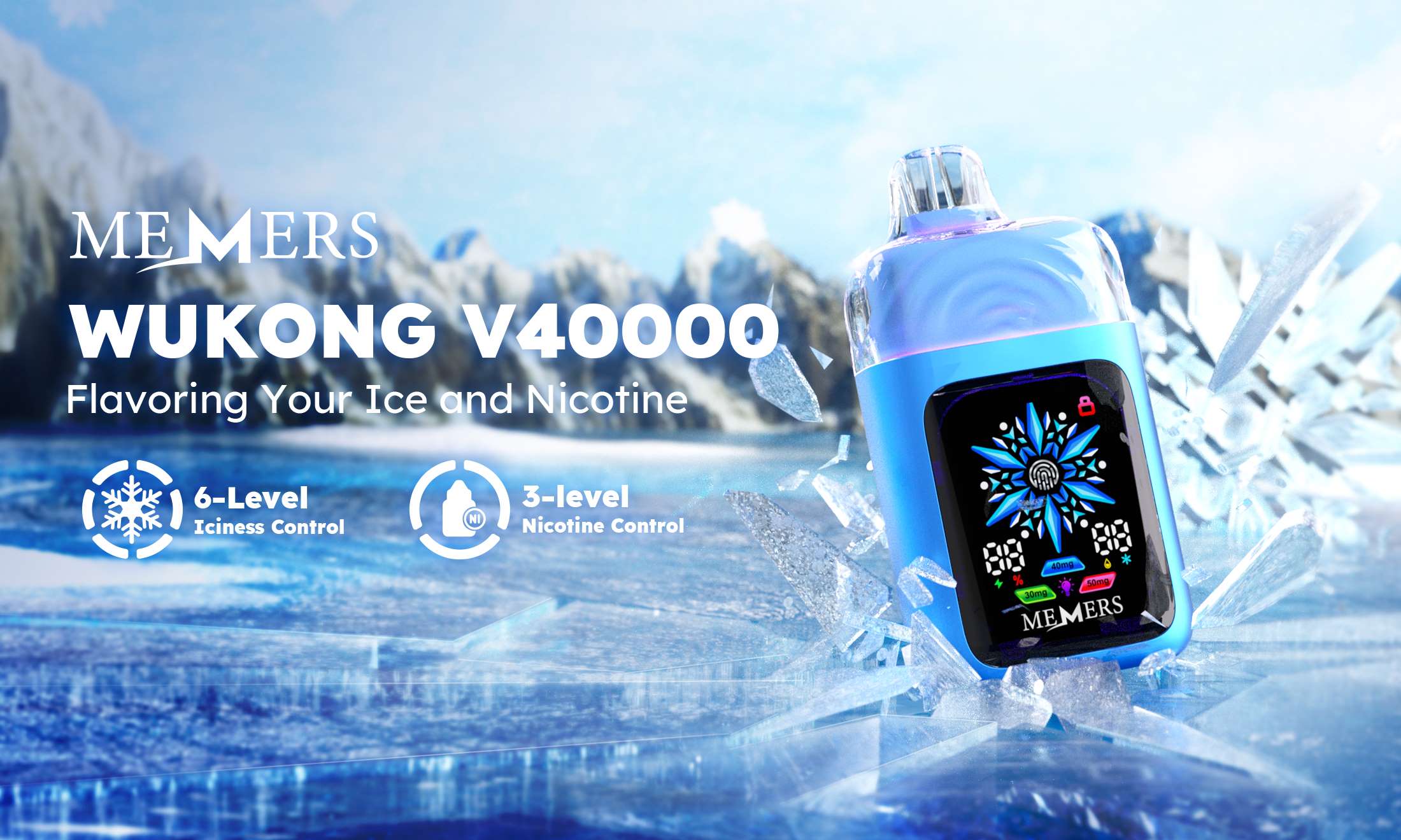 memers vape wukong v40000 ice nicotine control vape 1 1