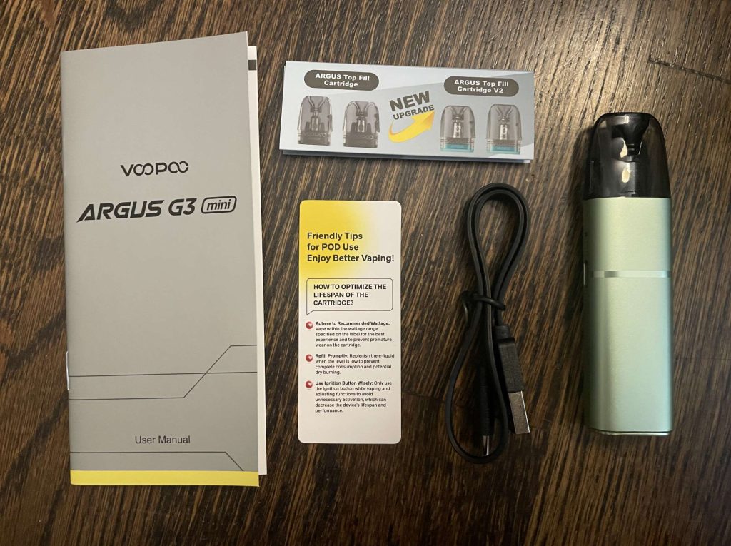 voopoo argus g3 manual VOOPOO ARGUS G3 Mini User Manual and Warranty Information main image 0