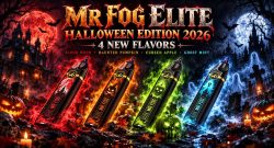 MR FOG Elite Halloween Edition 2026 four flavors cover
