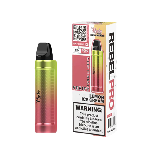 Hyde Rebel Pro የሚጣሉ vape - የሎሚ አይስ ክሬም