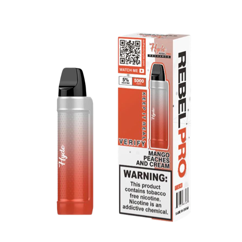 Vape jetable Hyde Rebel Pro - pêches et crème de mangue