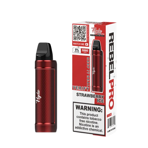 Hyde Rebel Pro የሚጣሉ vape - እንጆሪ በረዶ