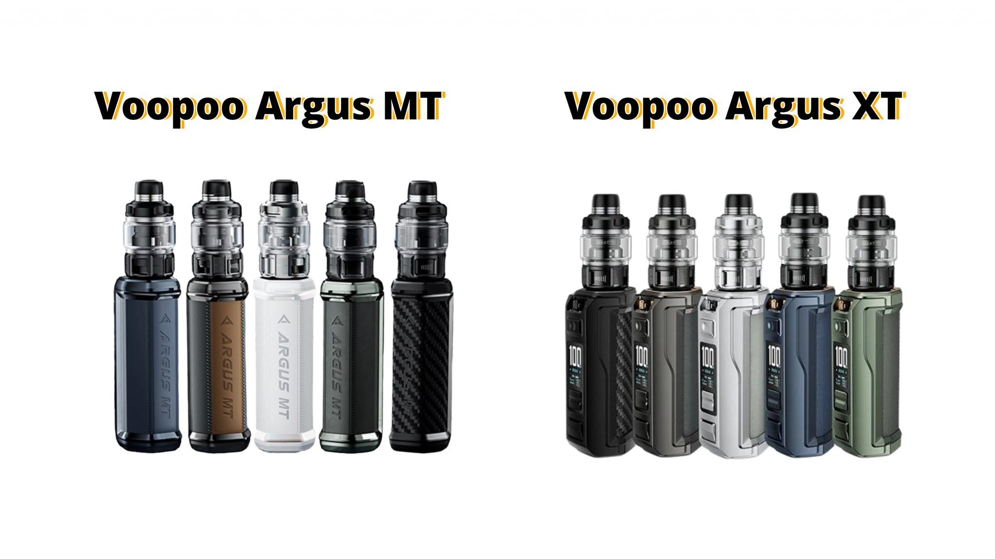 Voopoo Argus XT and MT